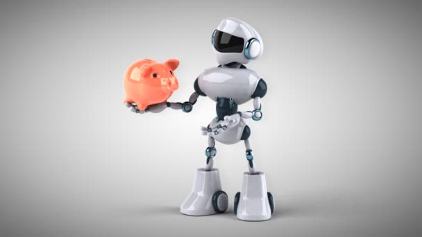 Robot de dessin animé amusant 