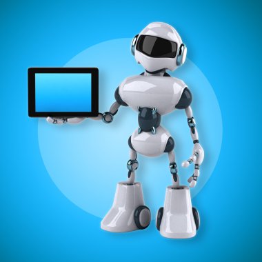 Eğlenceli çizgi film robot