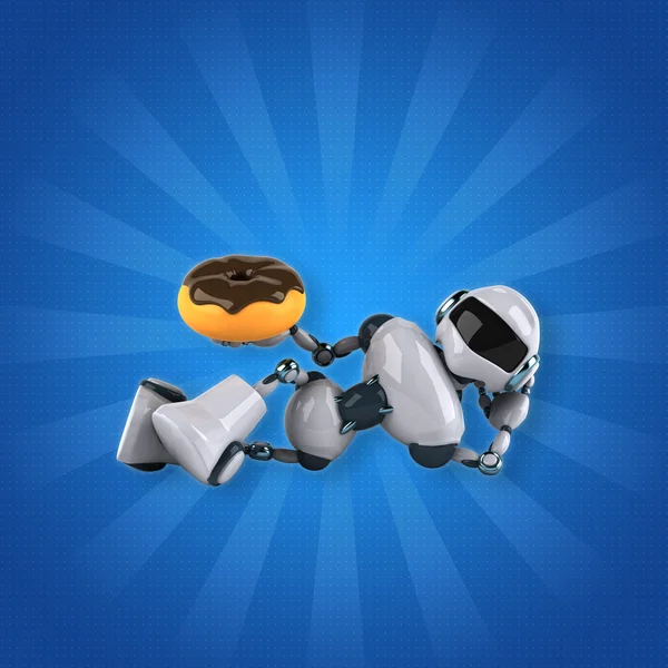 Leuke cartoon robot — Stockfoto