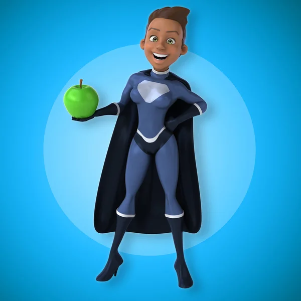 Cartoon Super woman — Stock Photo, Image