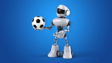 Eğlenceli çizgi film robot