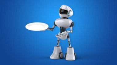 Eğlenceli çizgi film robot