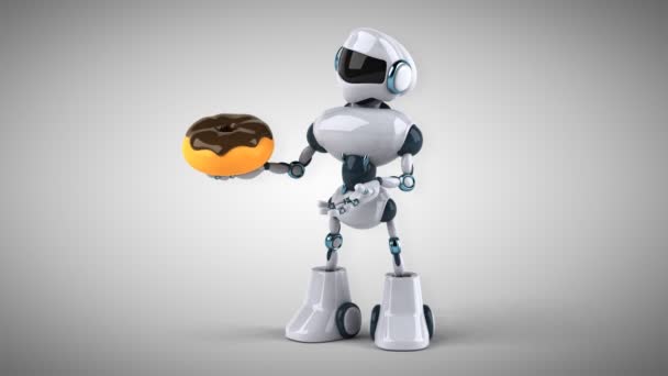 Robot de dessin animé amusant 