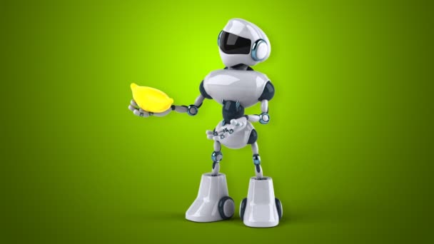 Robot de dessin animé amusant 