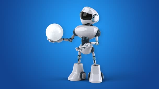 Robot de dessin animé amusant 