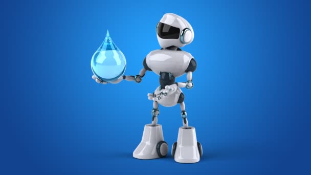 Robot de dessin animé amusant 