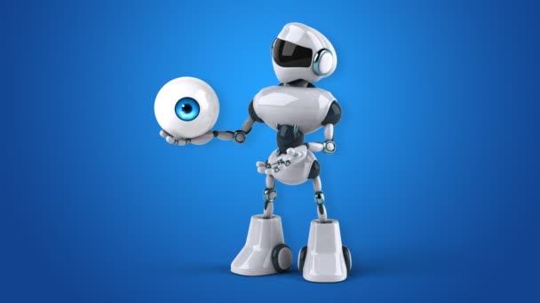 Robot de dessin animé amusant 