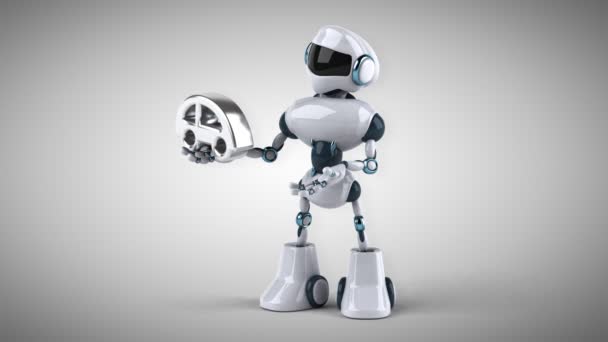 Robot de dessin animé amusant 