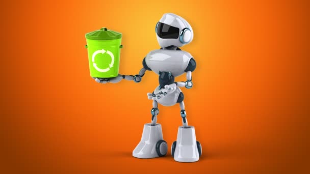 Robot de dessin animé amusant 