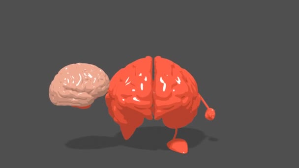 Amusant cerveau dessin animé 