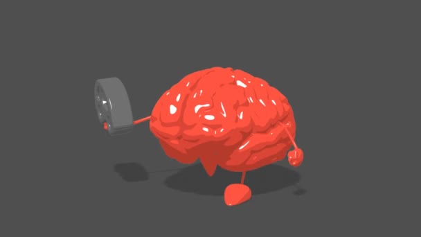 Amusant cerveau dessin animé 