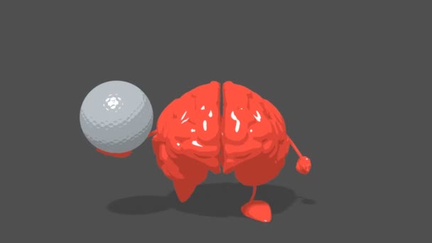 Amusant cerveau dessin animé 