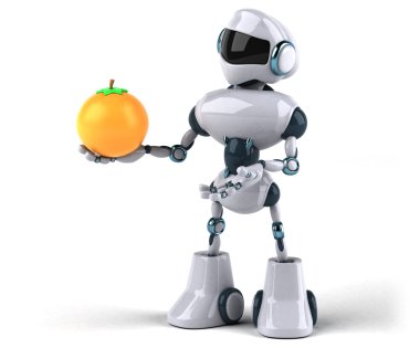 Eğlenceli çizgi film robot
