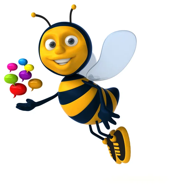 Fun cartoon bee — Stock Photo, Image