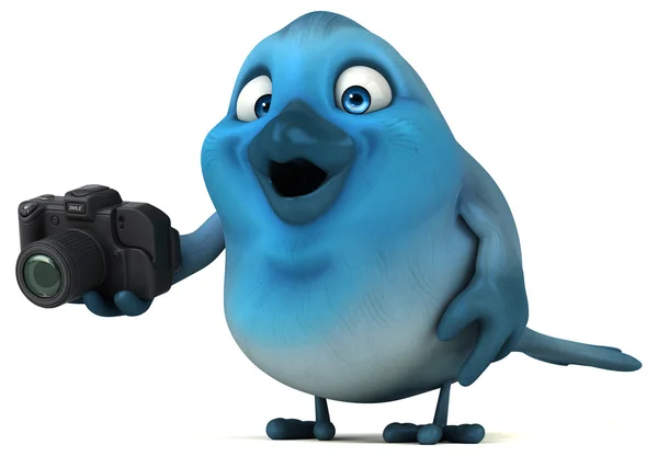 Roliga cartoon Blue bird — Stockfoto