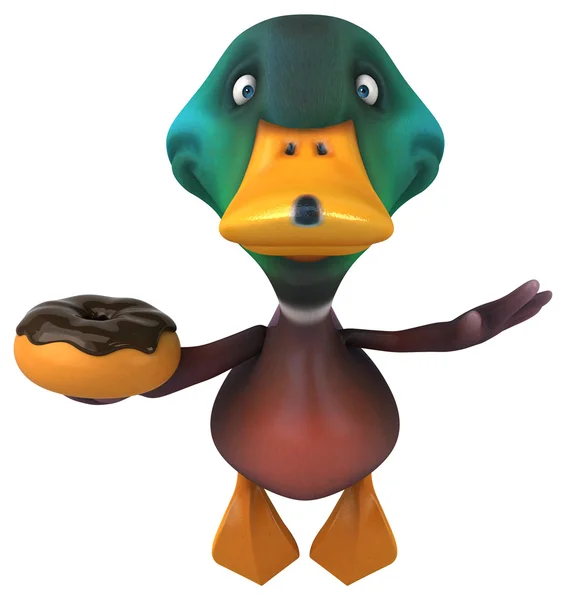 Fun cartoon Duck — Stock Photo, Image