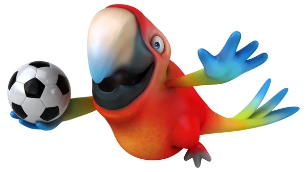 Fun cartoon parrot — Stock Photo, Image