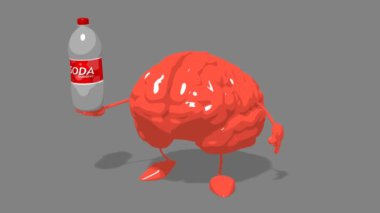 Eğlenceli çizgi film beyin