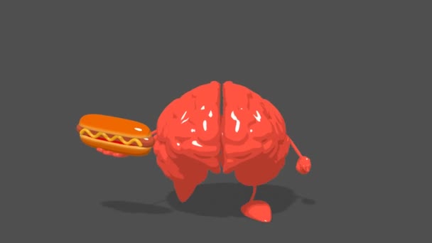 Amusant cerveau dessin animé 