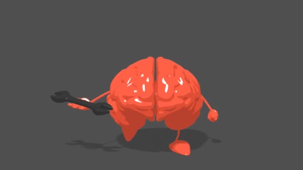 Amusant cerveau dessin animé 