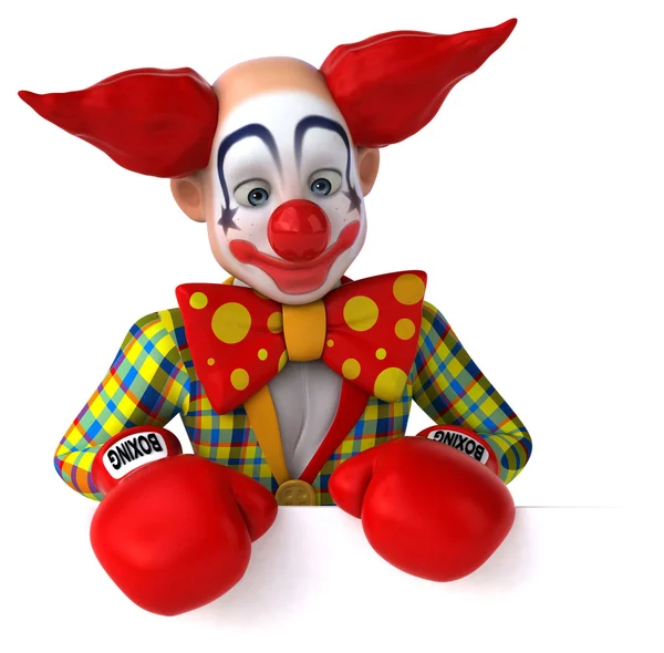 Leuke cartoon clown — Stockfoto