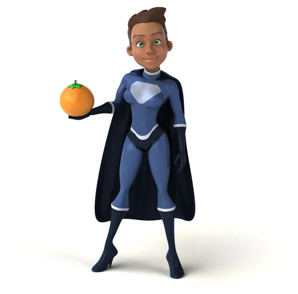 Cartoon Super woman — Stock Photo, Image