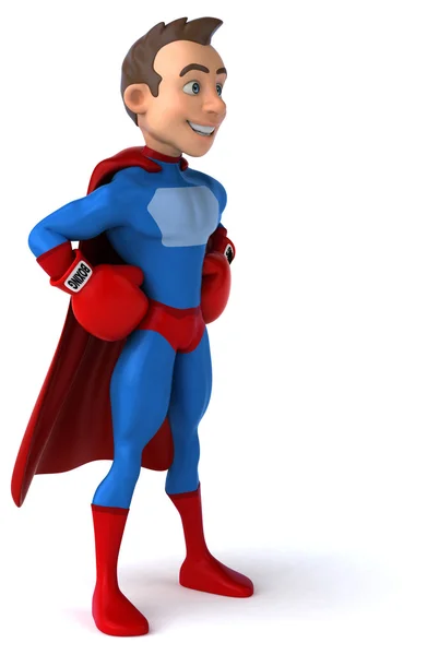 Zabawa z kreskówek superbohatera — Zdjęcie stockowe