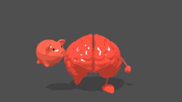 Amusant cerveau dessin animé 