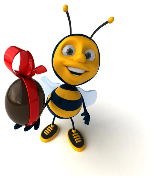 Leuke cartoon bee — Stockfoto