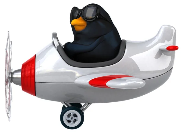 Divertido desenho animado Blackbird — Fotografia de Stock