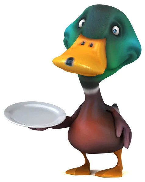 Fun cartoon Duck — Stock Photo, Image