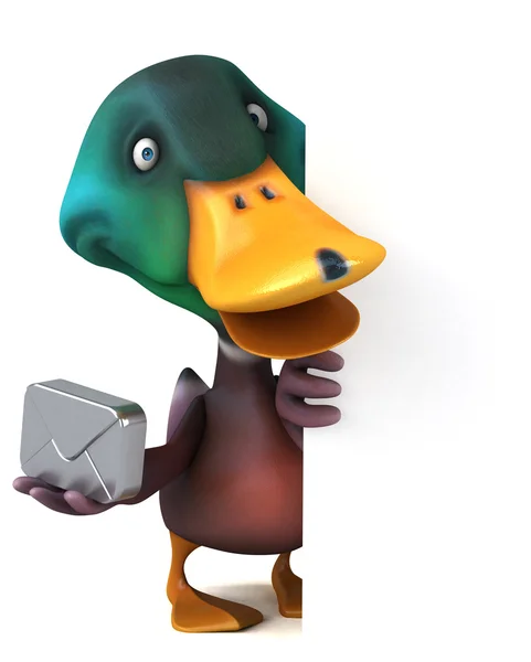 Fun cartoon Duck — Stock Photo, Image