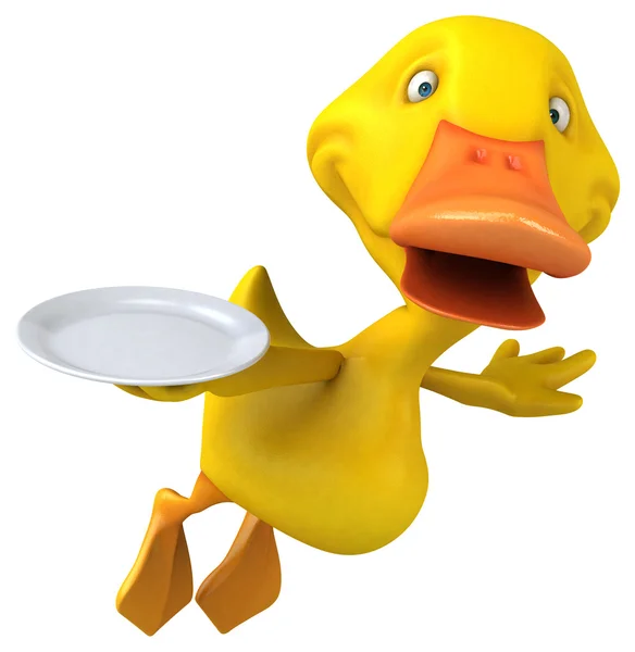 Lustige Cartoon-Ente — Stockfoto