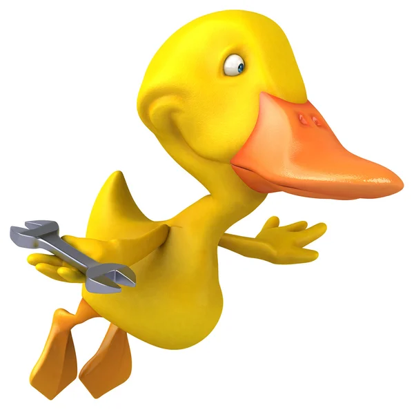 Fun cartoon Duck — Stock Photo, Image