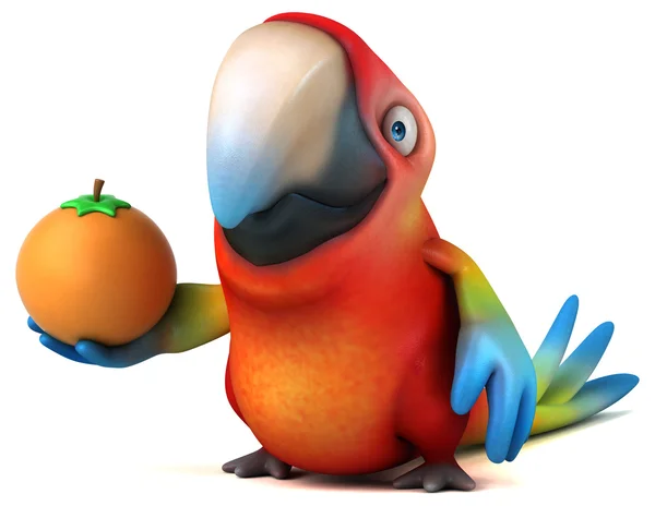 Leuke cartoon parrot — Stockfoto