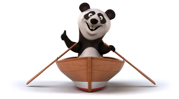 Panda cartoon zabawa — Zdjęcie stockowe