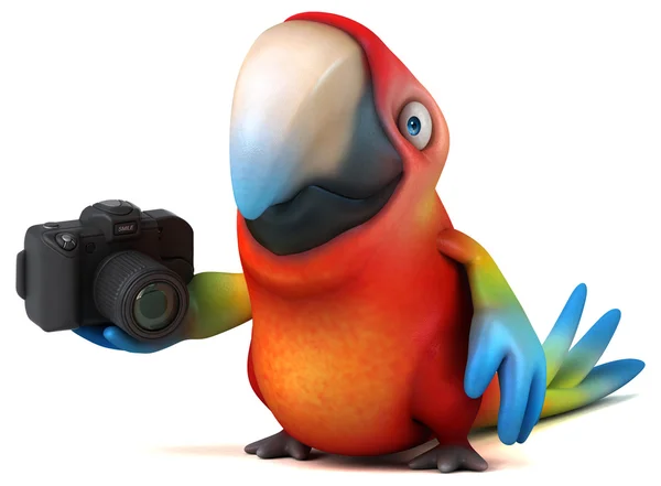 Fun cartoon parrot — Stock Photo, Image