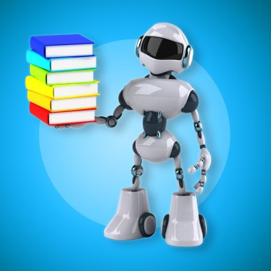 Eğlenceli çizgi film robot 