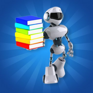 Eğlenceli çizgi film robot 