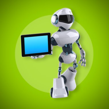 Eğlenceli çizgi film robot 