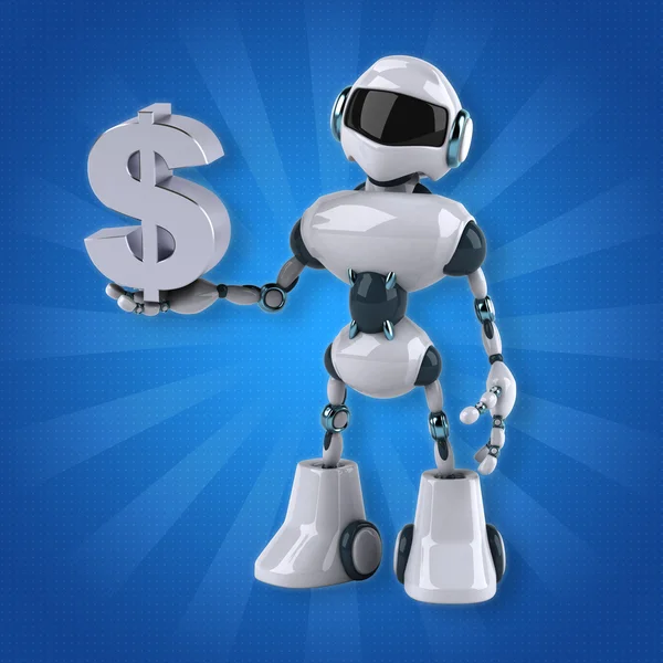 Fun cartoon Robot — Stock Photo, Image