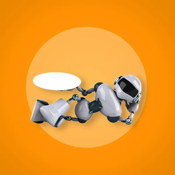 Divertido robot de dibujos animados — Foto de Stock