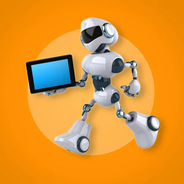 Roliga tecknade robot — Stockfoto