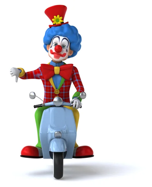 Leuke cartoon clown — Stockfoto