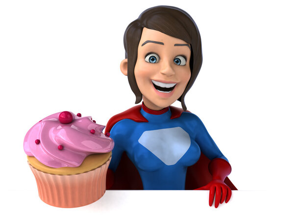 cartoon Super woman