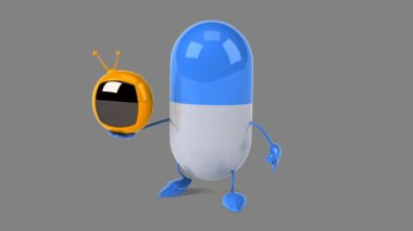 Eğlenceli çizgi film hap 