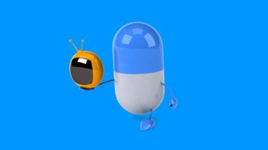 Eğlenceli çizgi film hap 