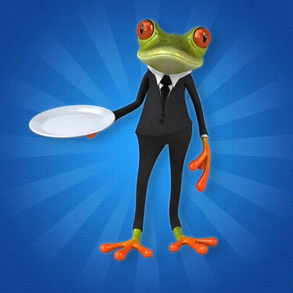 Fun cartoon frog — Stock Photo, Image