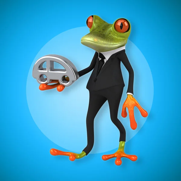 Spaß Cartoon-Frosch — Stockfoto