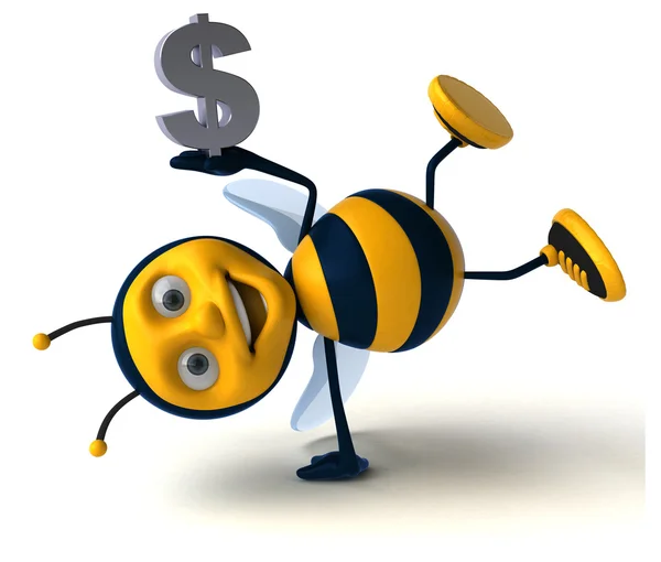 Μέλισσα διασκέδαση κινούμενα σχέδια — Φωτογραφία Αρχείου